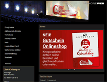 Tablet Screenshot of cine-chiemgau.de